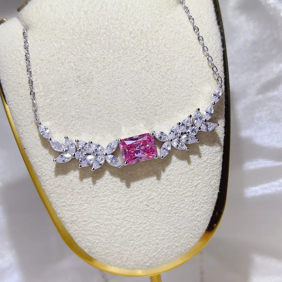 2 Carat 925 Sterling Silver Moissanite Necklace