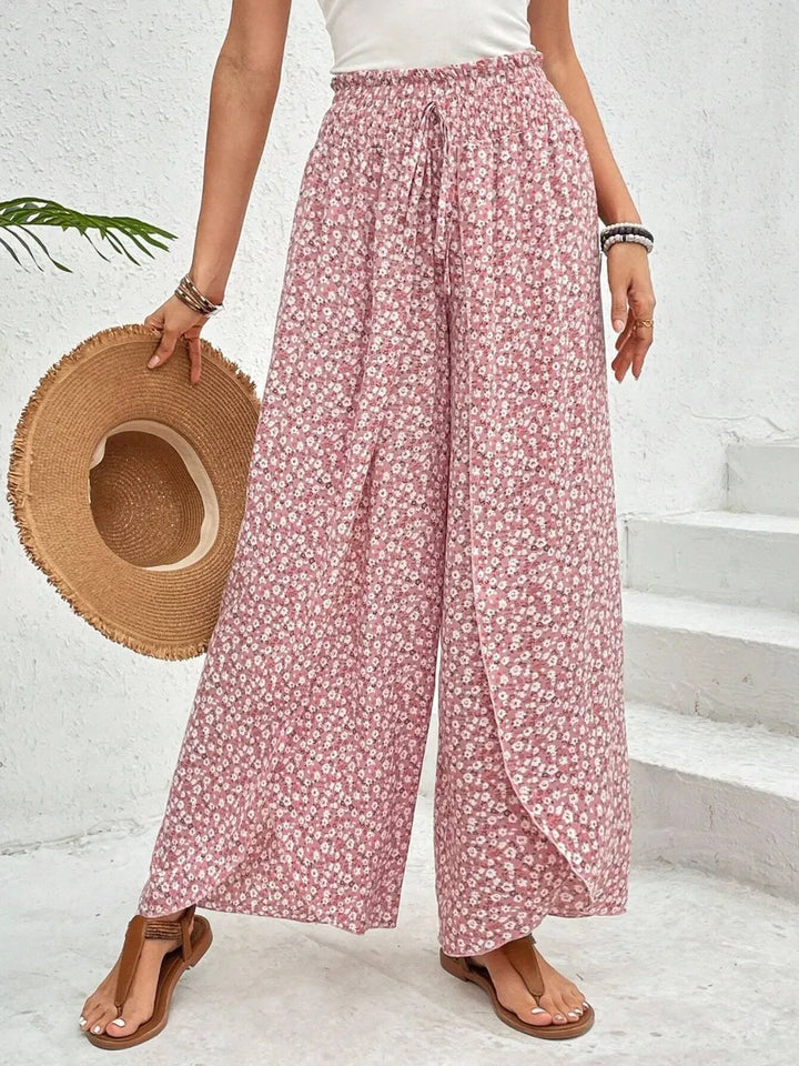 Tailored Pants collection featuring printed wide-leg pants