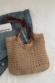 Bag Muse collection featuring an openwork woven tote bag