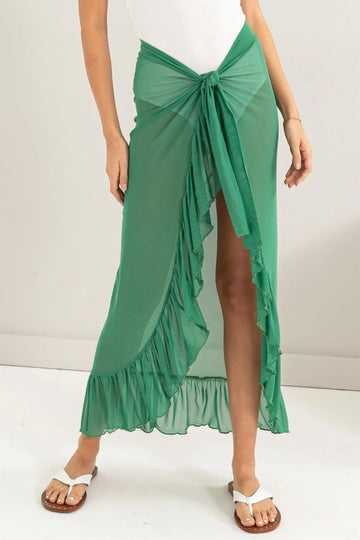 HYFVE Ruffle Trim Sarong Skirt