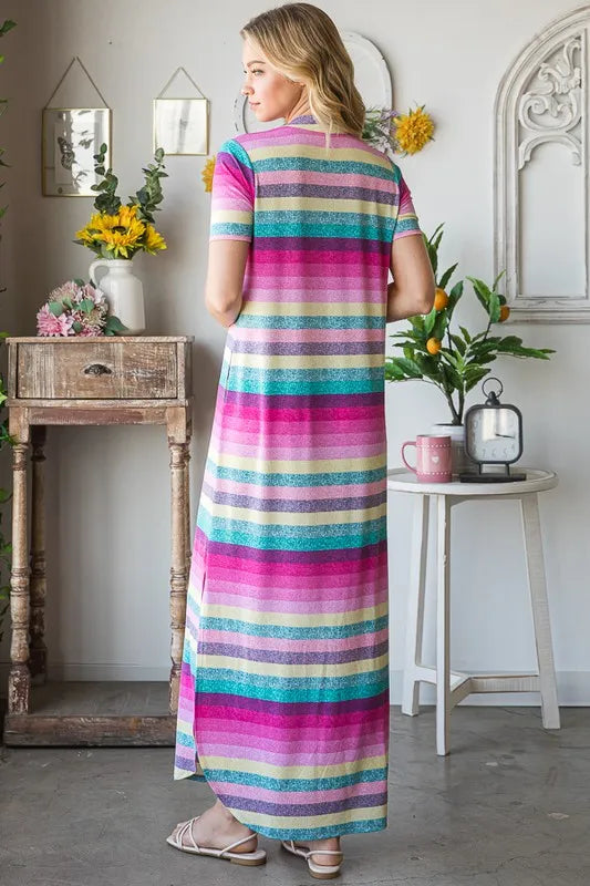 Heimish Striped Maxi Tee Dress