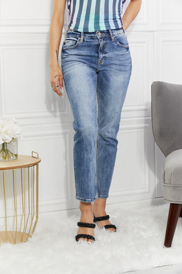 Kancan Full Size Amara High Rise Slim Straight Jeans Plus Size