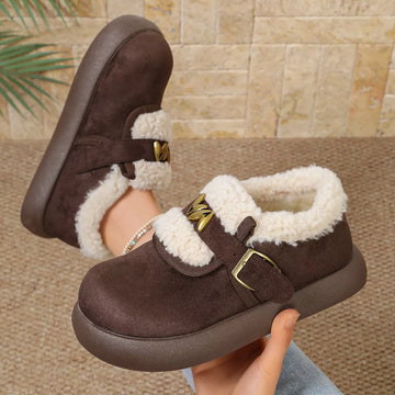 Round Toe Platform Ankle Boots