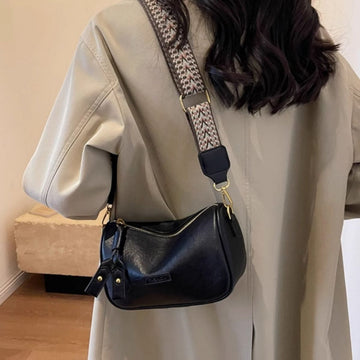 Wide Strap Crossbody Bag