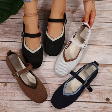 Round Toe Mesh Slip-Ons