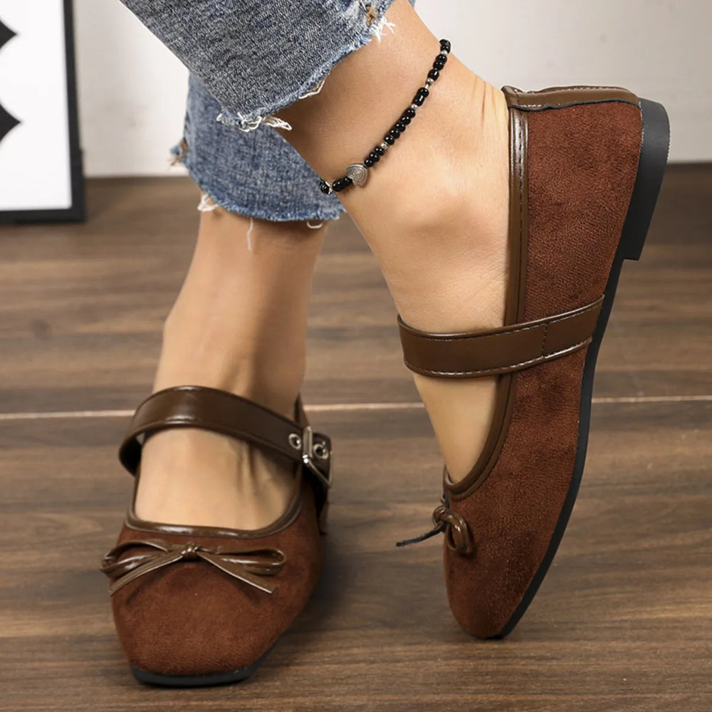 Square Toe Flats Slip Ons