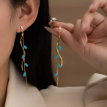 18K Gold-Plated Chain Drop Earrings