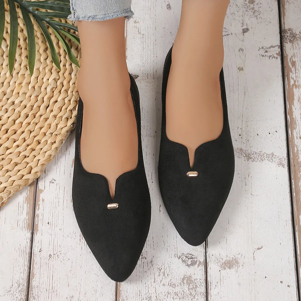 Point Toe Flats Slip Ons