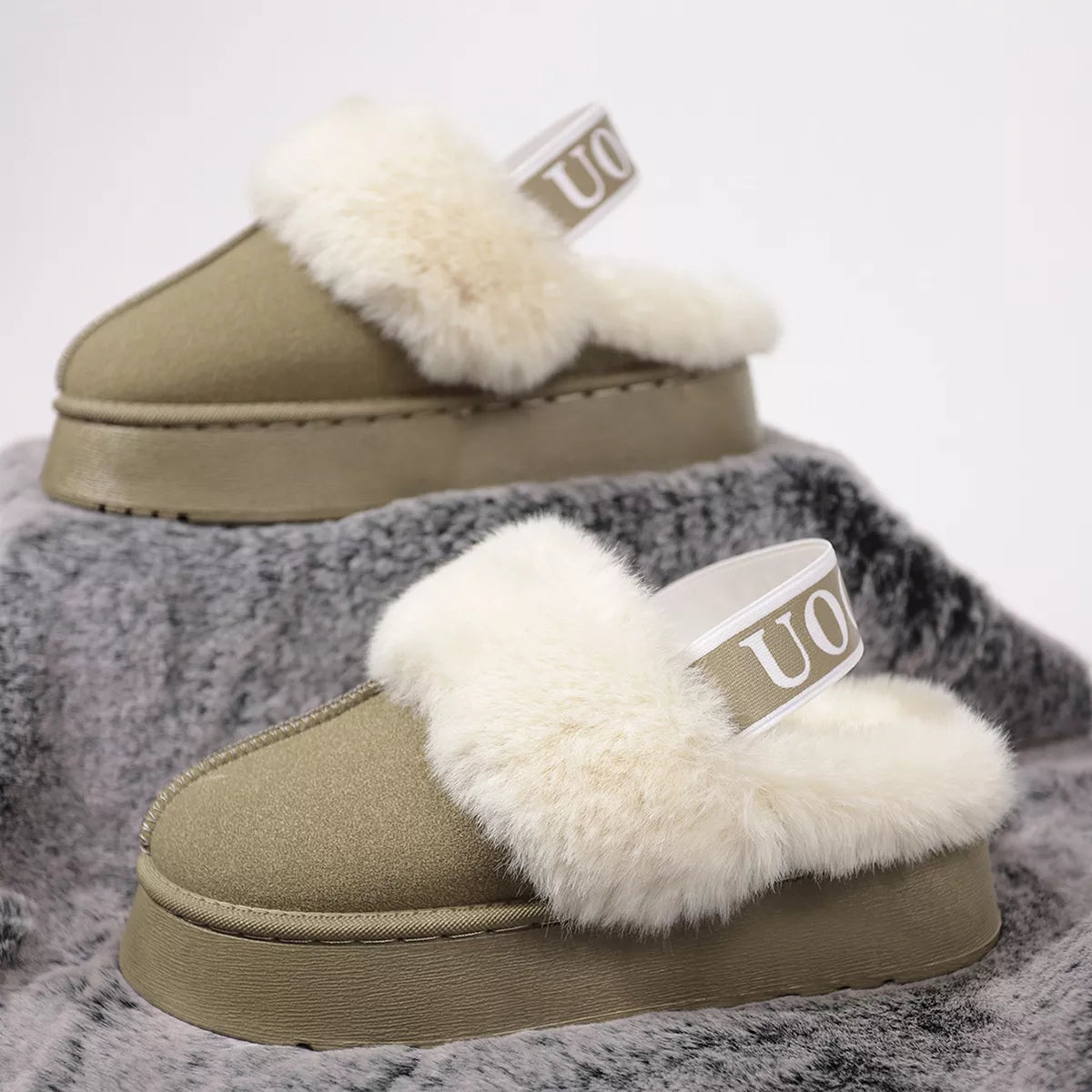 Round Toe Platform Ankle Boots