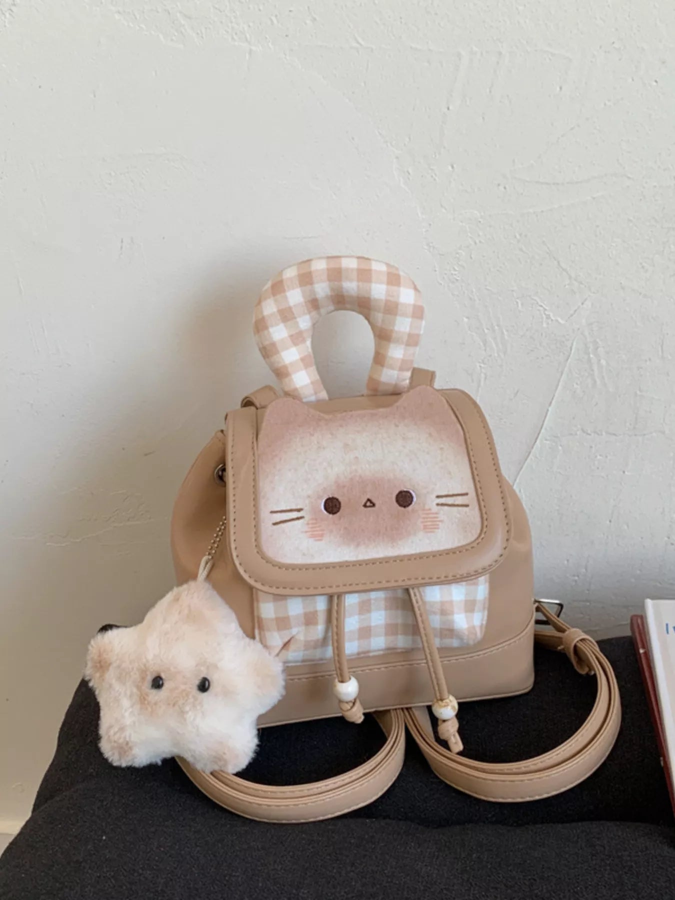 Cat Plaid Backpack Bag selected from Bag Muse for Carry the Moment: Bags That Finish the Story