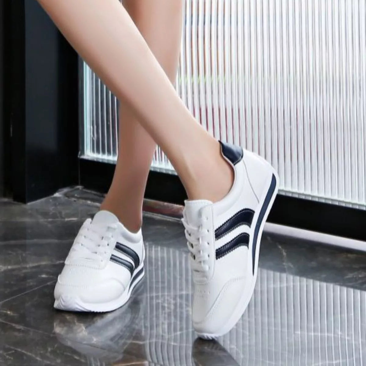 Classic Striped Sneakers