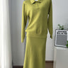 Green Skirt Set