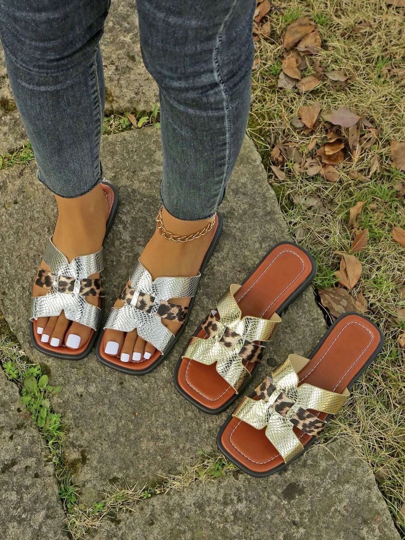 Leopard Print Buckle Strap Sandals selected from Shop Every Style for Find Your Serein: A Guide to Every Style