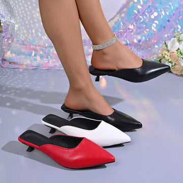 Point Toe Low Heels Sandals