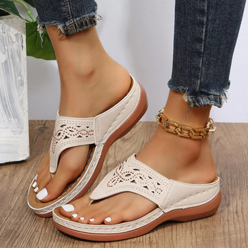 Casual Hollow Out Thong Sandals