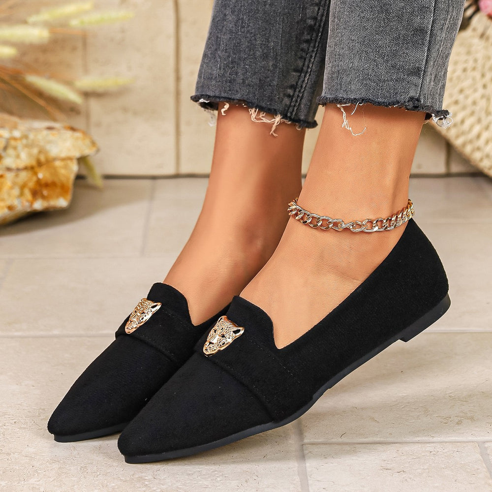 Point Toe Slip Ons