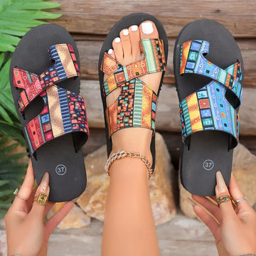 Toe Loop Flats Sandals