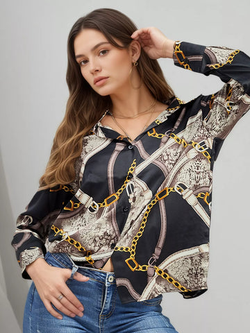 Printed Long Sleeve Shirt