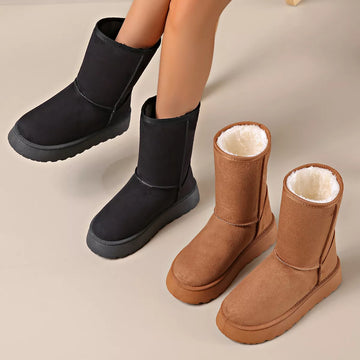 Round Toe Platform Boots
