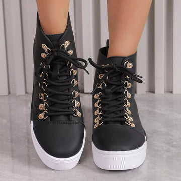 Lace Up Platform Sneakers