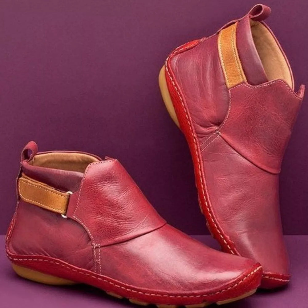 PU Leather Ankle Boots