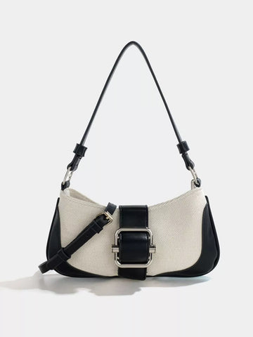 Buckle Accent Shoulder Bag
