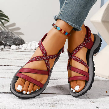 Open Toe Flats Sandals