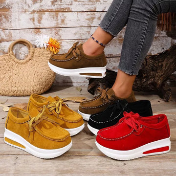 Round Toe Platform Sneakers