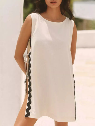 Scalloped Sleeveless Cover Up