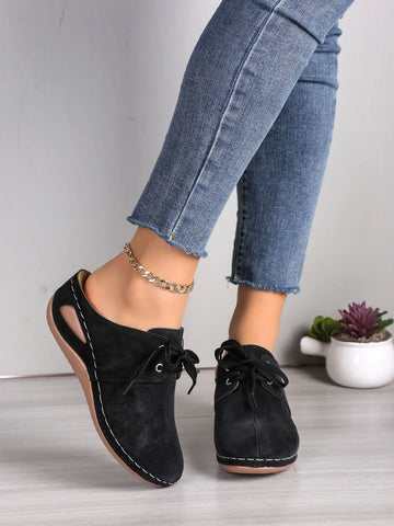 Breathable Lace Up Slip Ons
