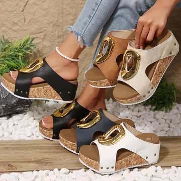Open Toe Wedge Sandals