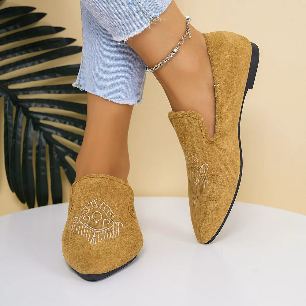 Point Toe Slip Ons