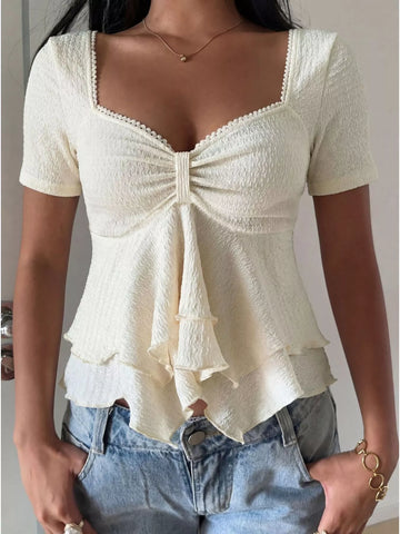 Sweetheart Layered Ruffle Top