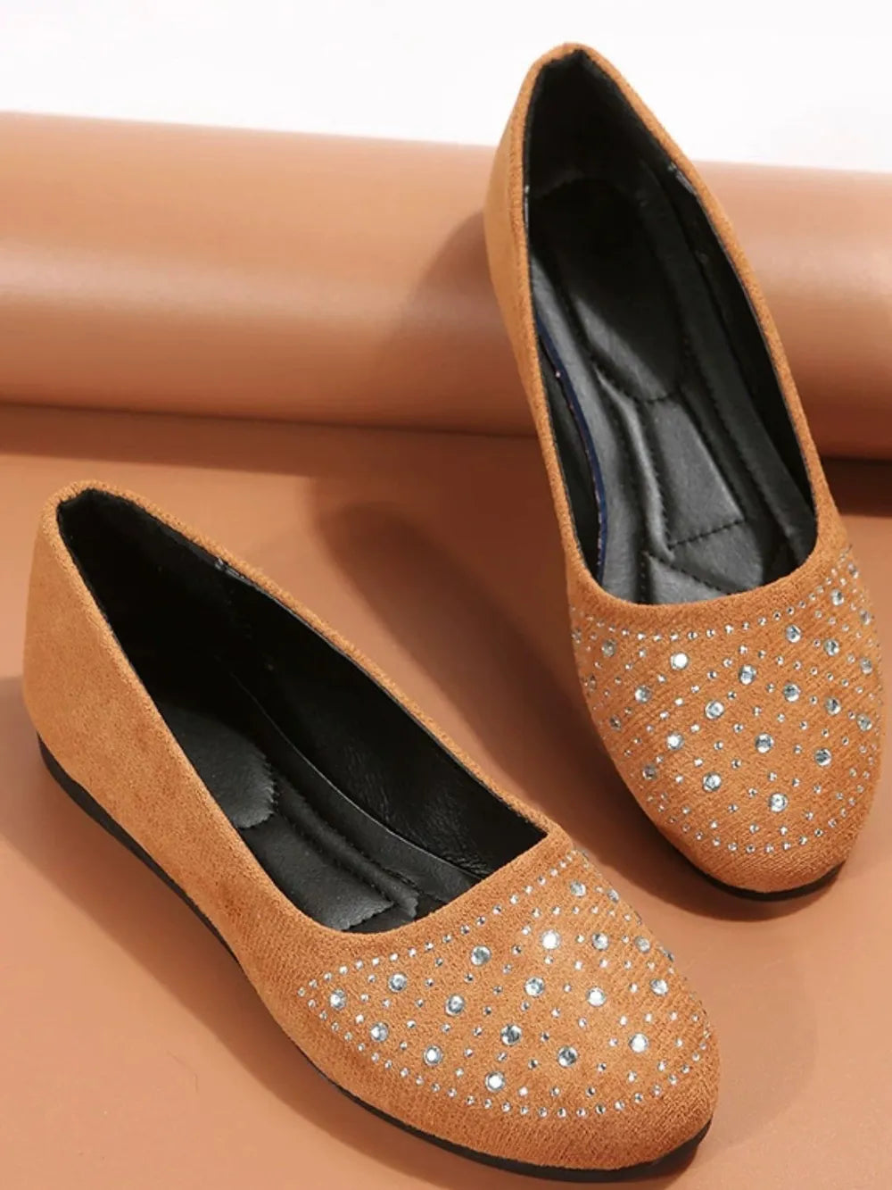 Rhinestone Flat Slip Ons