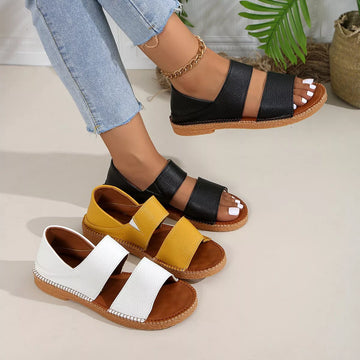 Open Toe Flat Sandals