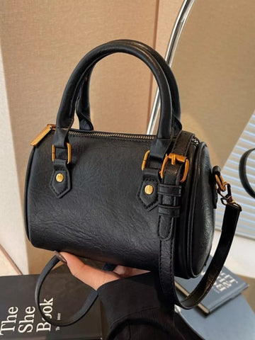 Vintage Barrel Crossbody Bag