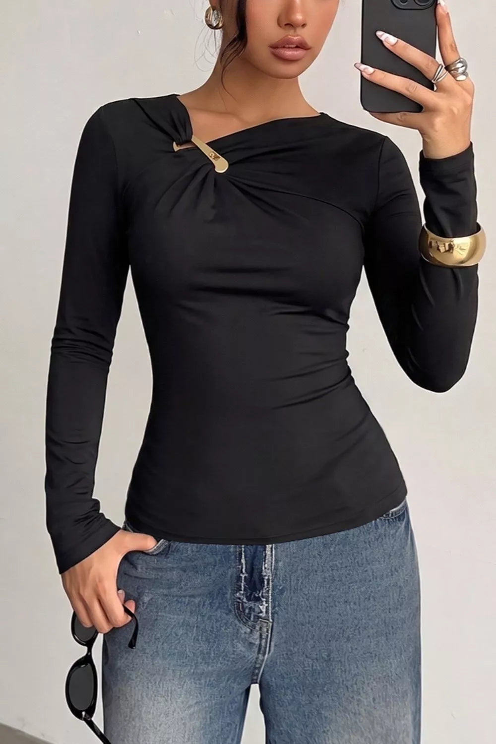 Slim Fit Long Sleeve Top