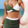 Army Green + White