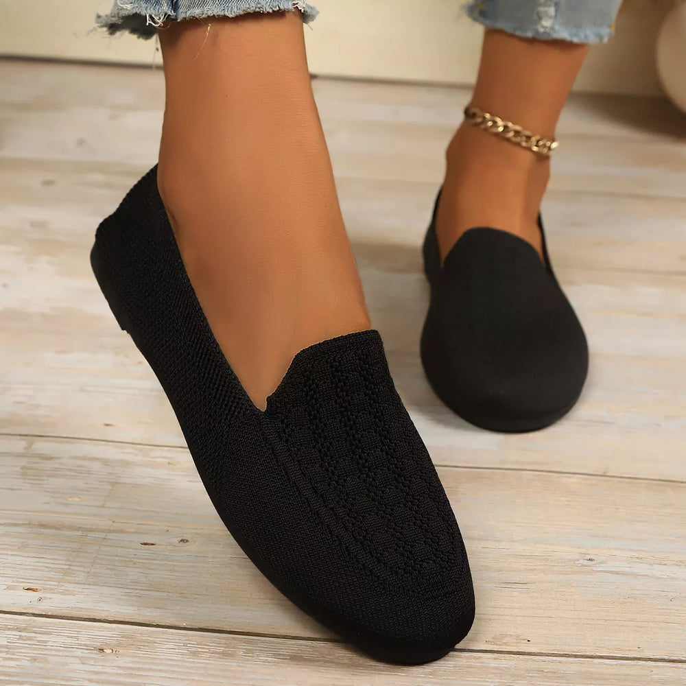 Breathable Knitted Slip-Ons