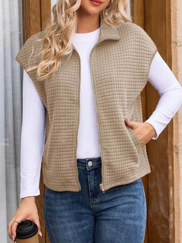 Zip-Up Vest Coat