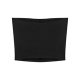 Serein Queen women's yoga cropped tube top in black, back view