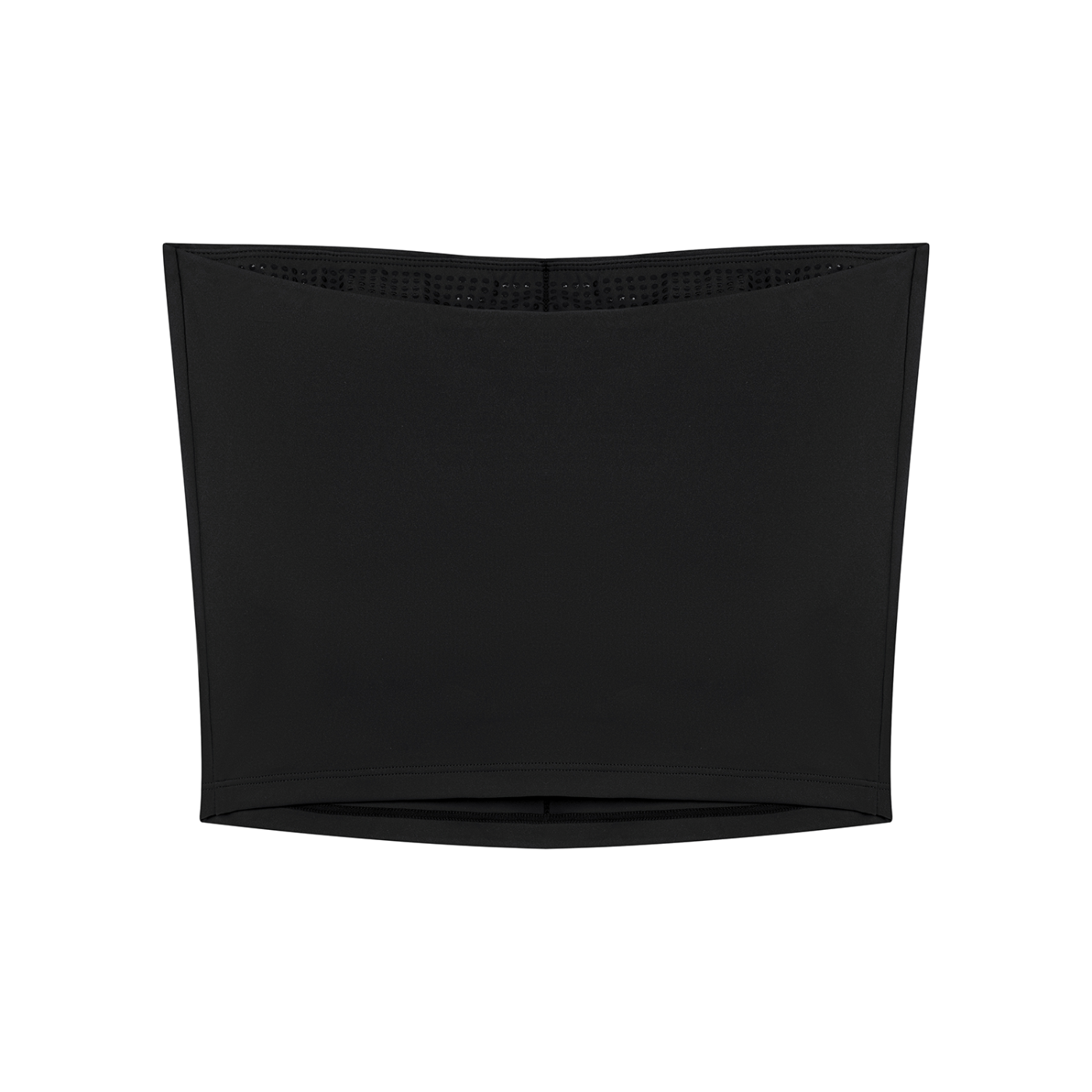 Serein Queen women's yoga cropped tube top in black, back view