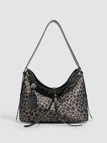 Leopard Hobo Shoulder Bag