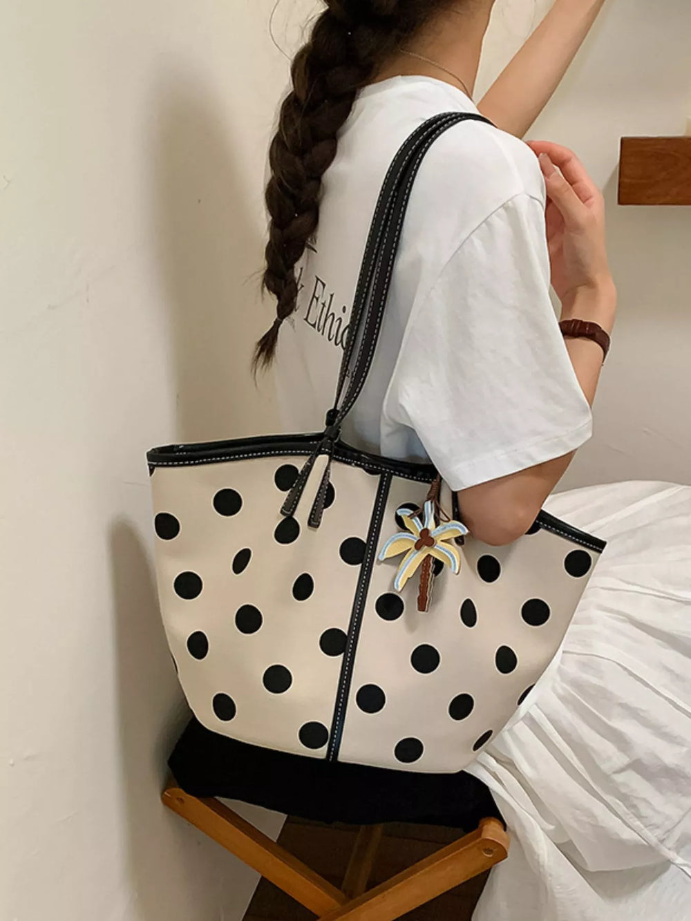 Polka Dot Shoulder Bag