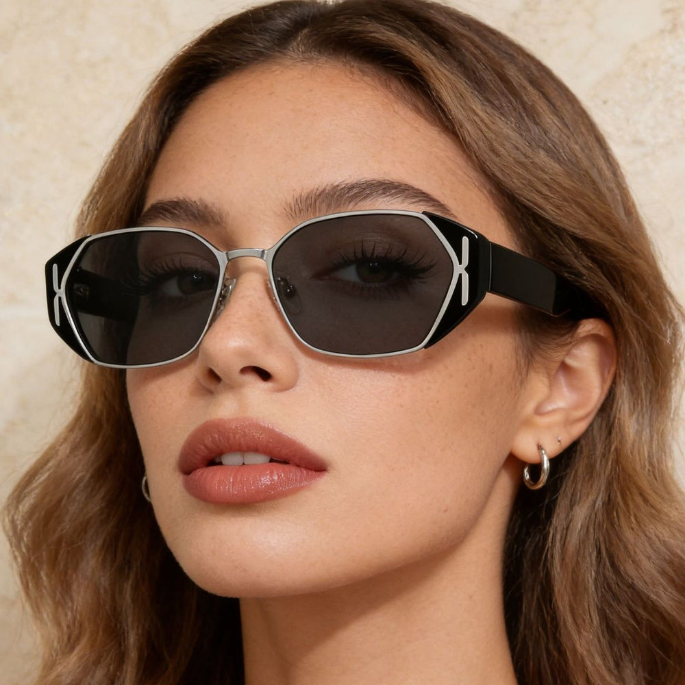 UV Protection Geometric Sunglasses