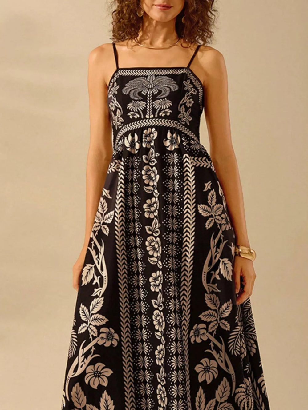 Floral Spaghetti Strap Maxi Dress