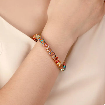 Multi-Colored Crystal Bracelet
