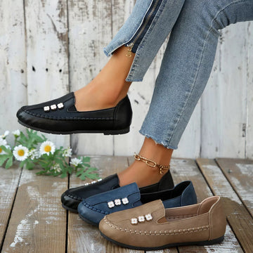 Round Toe Slip-Ons