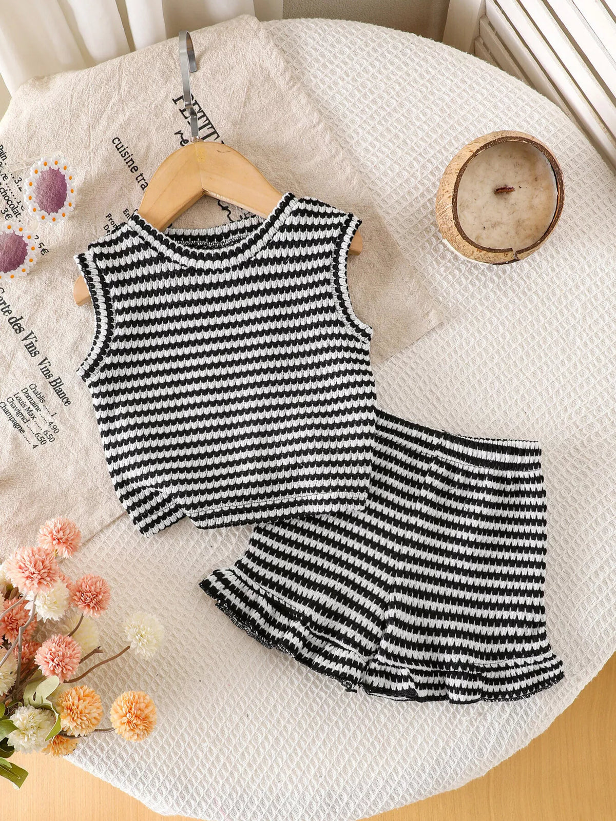 Children's Striped Tank and Shorts Set