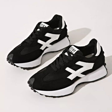 Round Toe Lace Up Sneakers